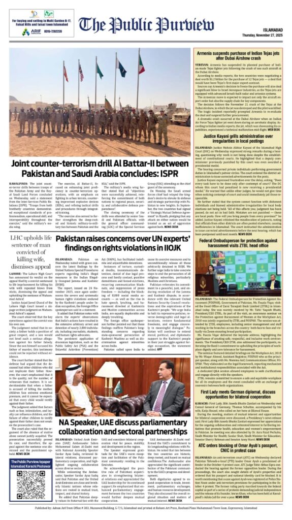 27-11-2025 Islamabad