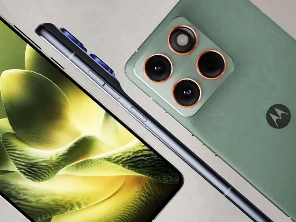 Motorola Edge 70 smartphone with ultra-slim design and triple 50MP camera setup