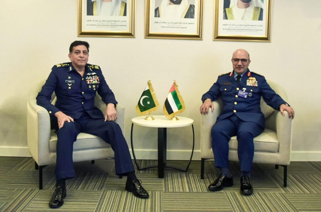PAF DEEPENS GLOBAL AIRPOWER ALLIANCES AS AIR CHIEF LEADS STRATEGIC OUTREACH AT DUBAI AIRSHOW 2025 PAF leadership and aircraft showcased at Dubai Airshow 2025