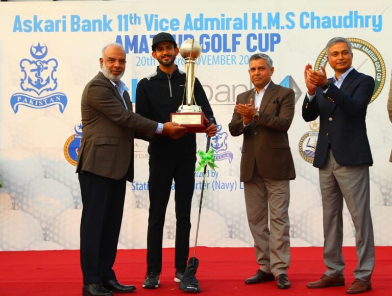 Saim Tahir wins 11th Vice Admiral H.M.S. Chaudhry Amateur Golf Cup at Defence Raya Lahore
