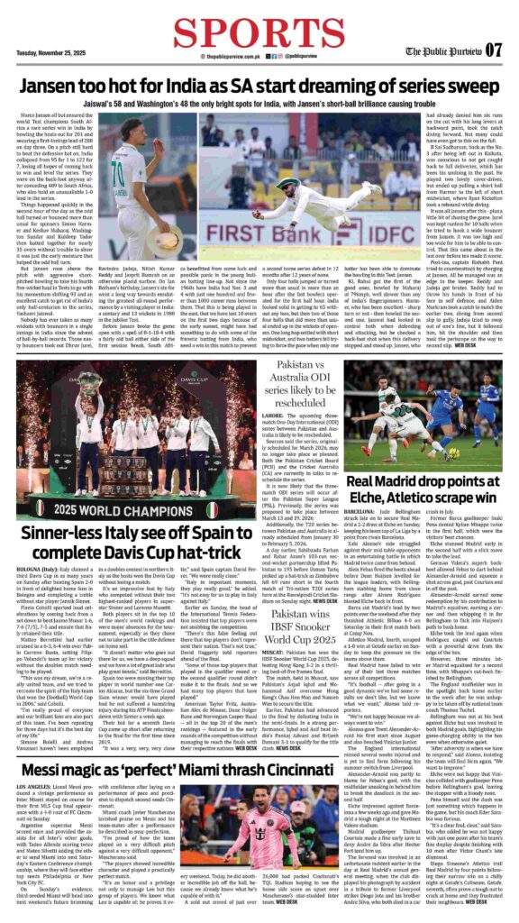 Sports 25-11-2025