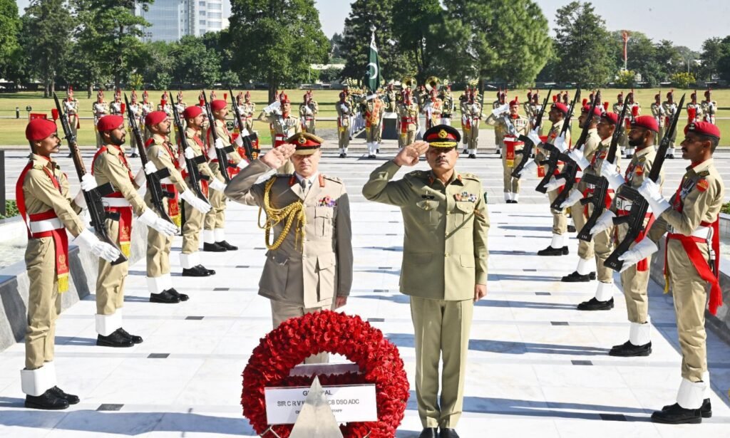 UK Army Chief Visits GHQ, Praises Pakistan’s Role in Regional Peace Field Marshal Asim Munir meeting UK Army Chief to strengthen defence diplomacy