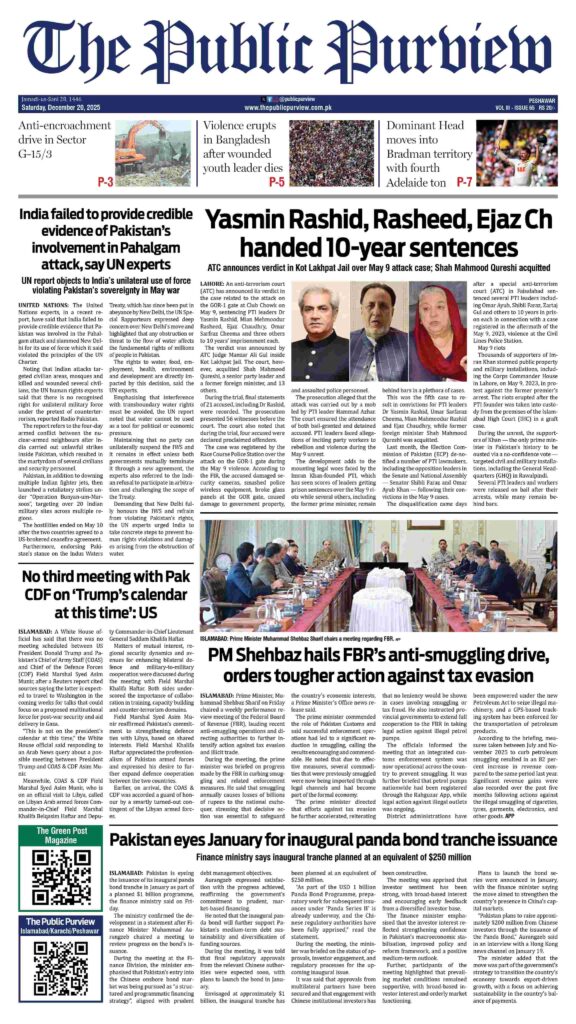 Front 20-12-2025 Peshawar