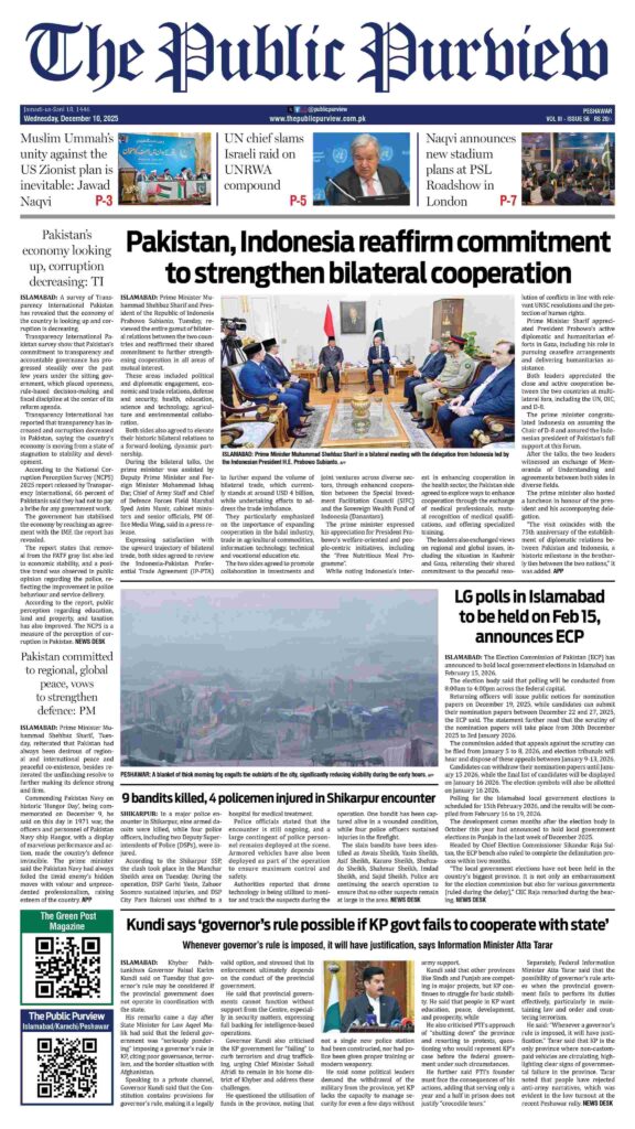 Front 10-12-2025 Peshawar