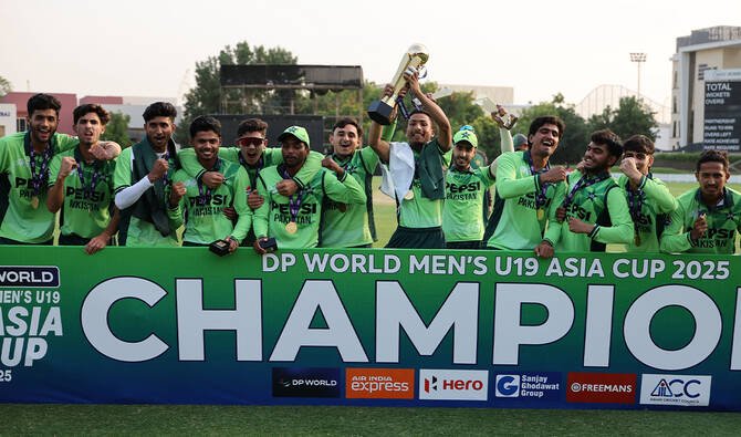 Pakistan thrash India to win U19 Asia Cup