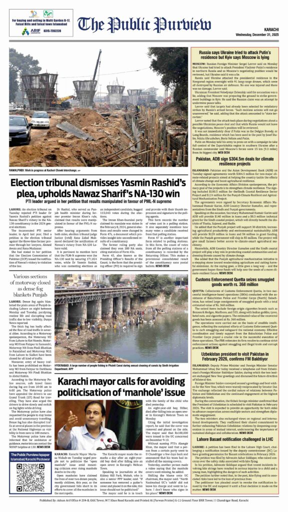 Back 31-12-2025 Karachi