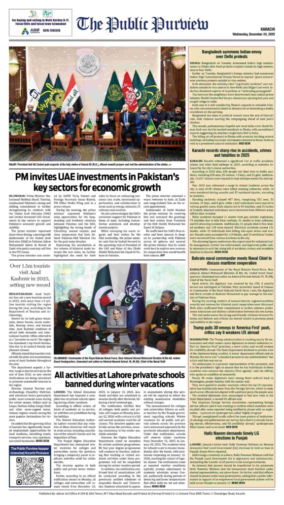 Back 24-12-2025 Karachi