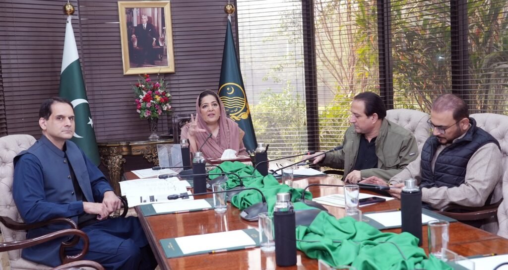 Senator Anusha Rahman chairs meeting to review progress on NSIT City project in Punjab.