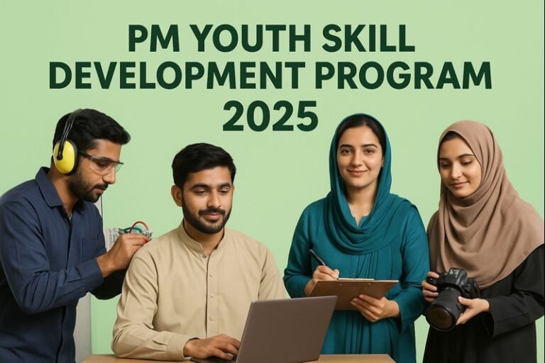 PM Youth Skill Development Program 2025 offers free training to prepare Pakistan’s youth for jobs and freelancing Students receiving training under the PM Youth Skill Development Program 2025