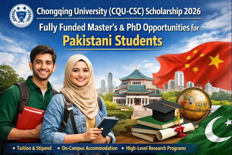 Applications Open for Fully Funded Chongqing University (CQU-CSC) Scholarship 2026