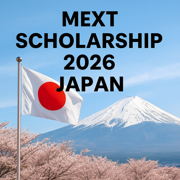 Students reviewing details of the MEXT Scholarship 2026 for fully funded study in Japan.