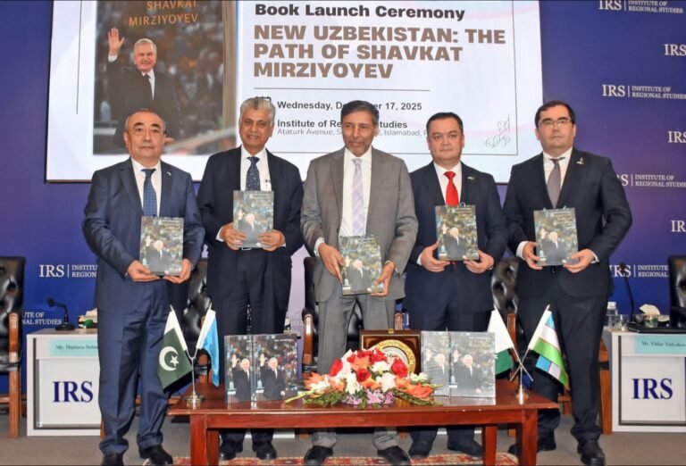 IRS Hosts Book Launch Highlighting Uzbekistan’s Reform Journey and Pak–Uzbek Ties