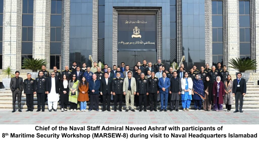 Marsew-8 participants during a visit to Naval Headquarters in Islamabad.