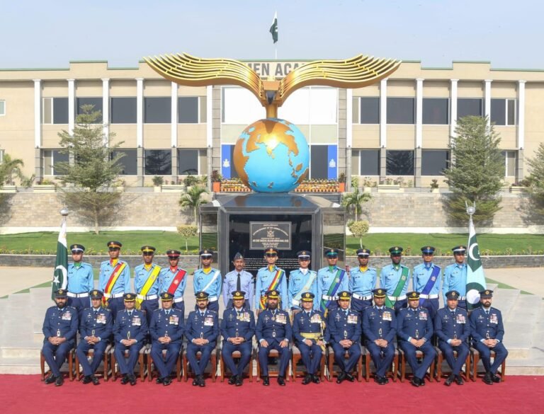 Passing Out Parade of trainees at PAF Airmen Academy Korangi