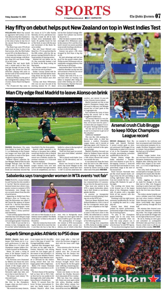 Sports 12-12-2025
