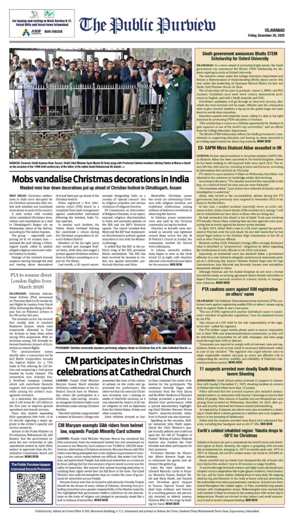 Back 26-12-2025 Islamabad