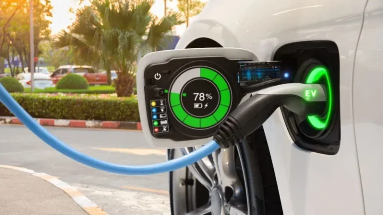 A new public station installed as part of Pakistan’s expanding EV charging network.