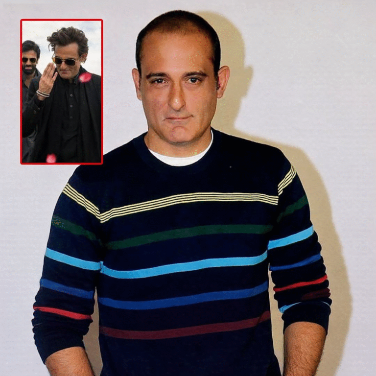 Actor Akshaye Khanna at a public event amid discussion over his remarks on the film Dhurandhar.