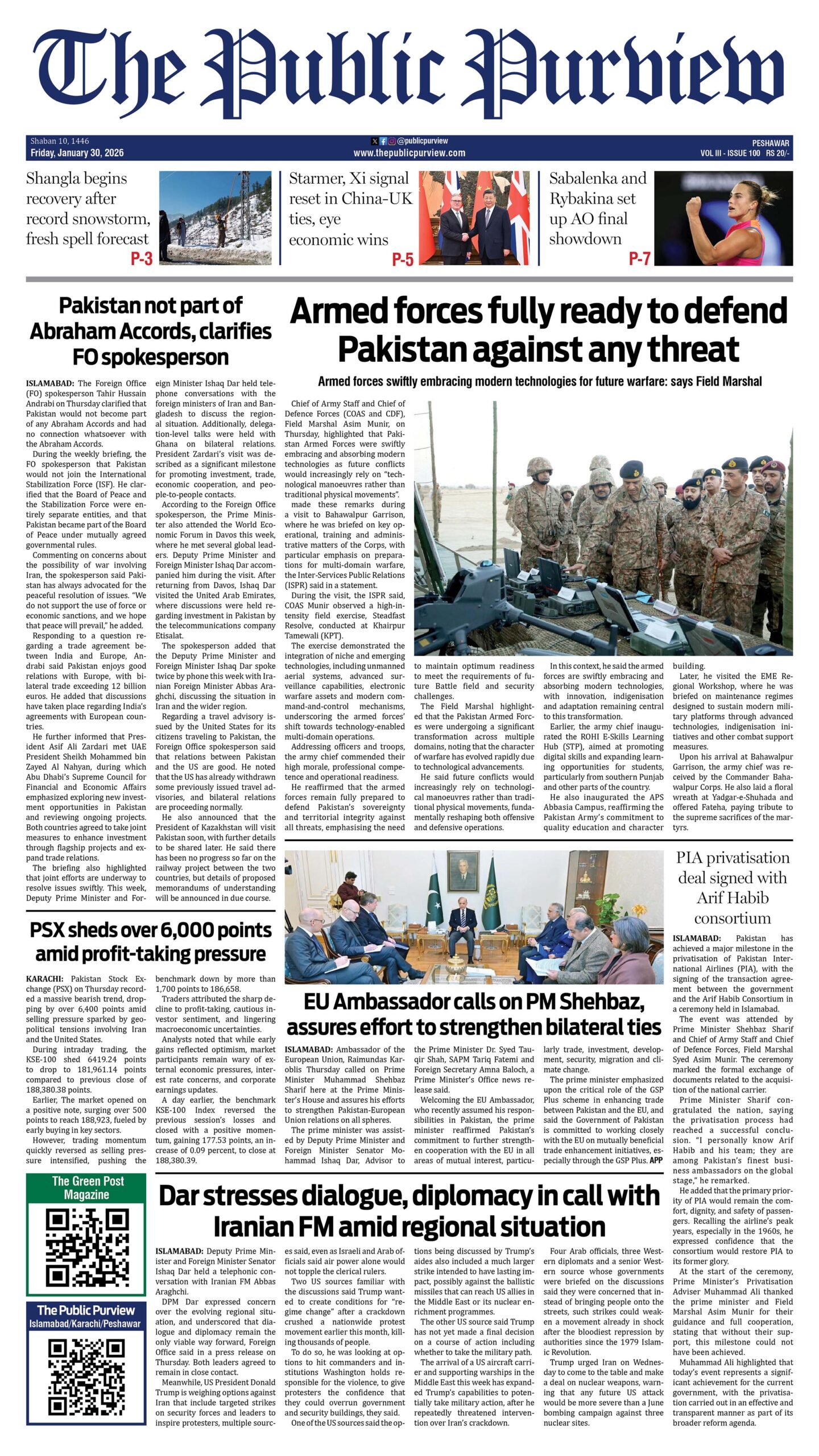 30-01-2026 Peshawar