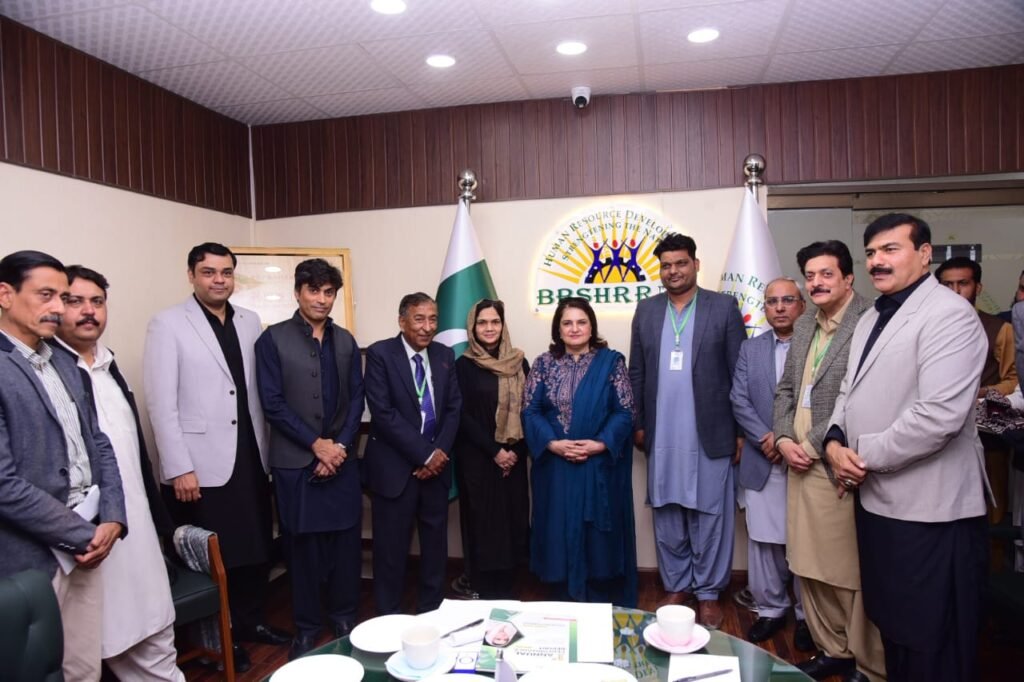 BISP Chairperson Senator Rubina Khalid visits the Benazir Bhutto Shaheed Human Resource Research and Development Board in Karachi.