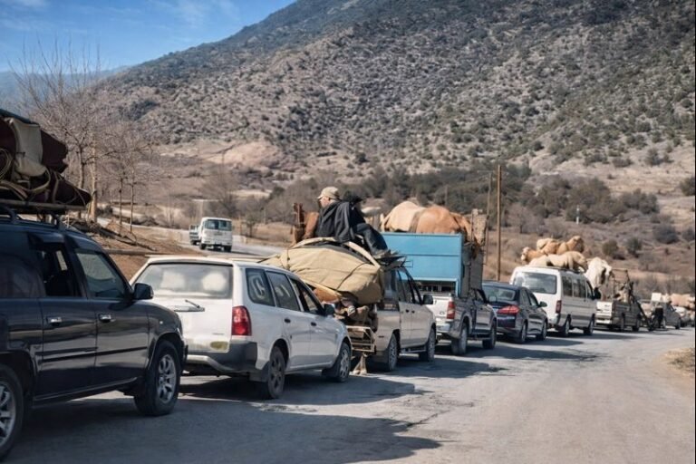 View of Tirah Valley in Khyber district amid security operations and temporary displacement of residents.