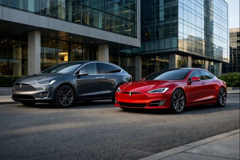 Tesla Model S and Model X vehicles as the company announces plans to end their production and focus on AI-driven technologies.