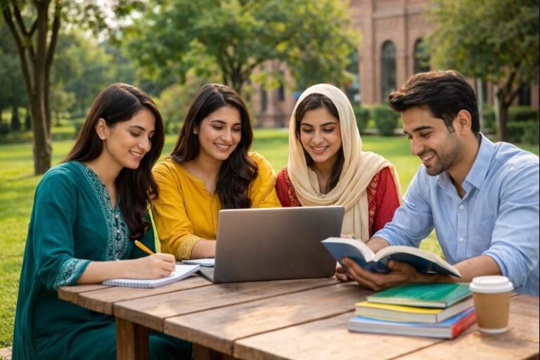 Pakistani university students benefit from Higher Education Commission (HEC) scholarships for higher studies.
