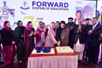 BISP Chairperson Rubina Khalid attends Forward System of Education’s Platinum Jubilee in Peshawar