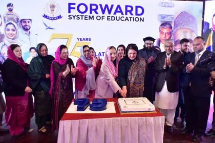BISP Chairperson Rubina Khalid attends Forward System of Education’s Platinum Jubilee in Peshawar