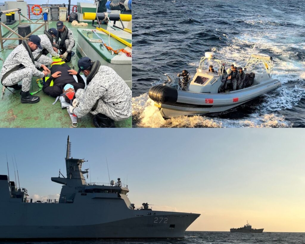Pakistan Navy conducts long-range rescue operation in Indian Ocean, evacuates Sri Lankan sailor