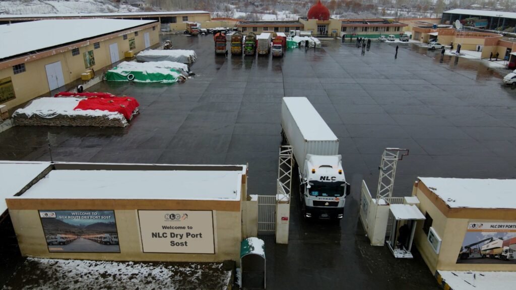 NLC Dry Port Sost operating during winter at Khunjerab Pass for Pakistan-China trade