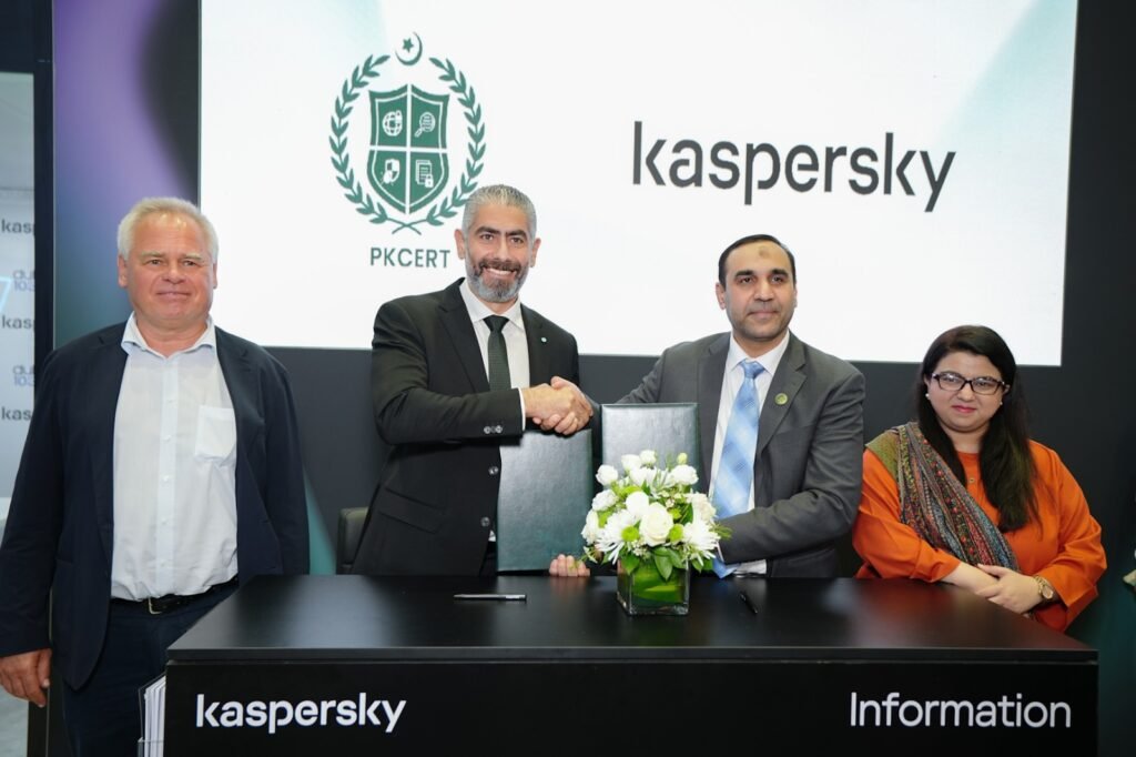 PKCERT, Kaspersky sign MoU to strengthen Pakistan’s national cybersecurity PKCERT and Kaspersky officials sign an agreement to strengthen cybersecurity across Pakistan.