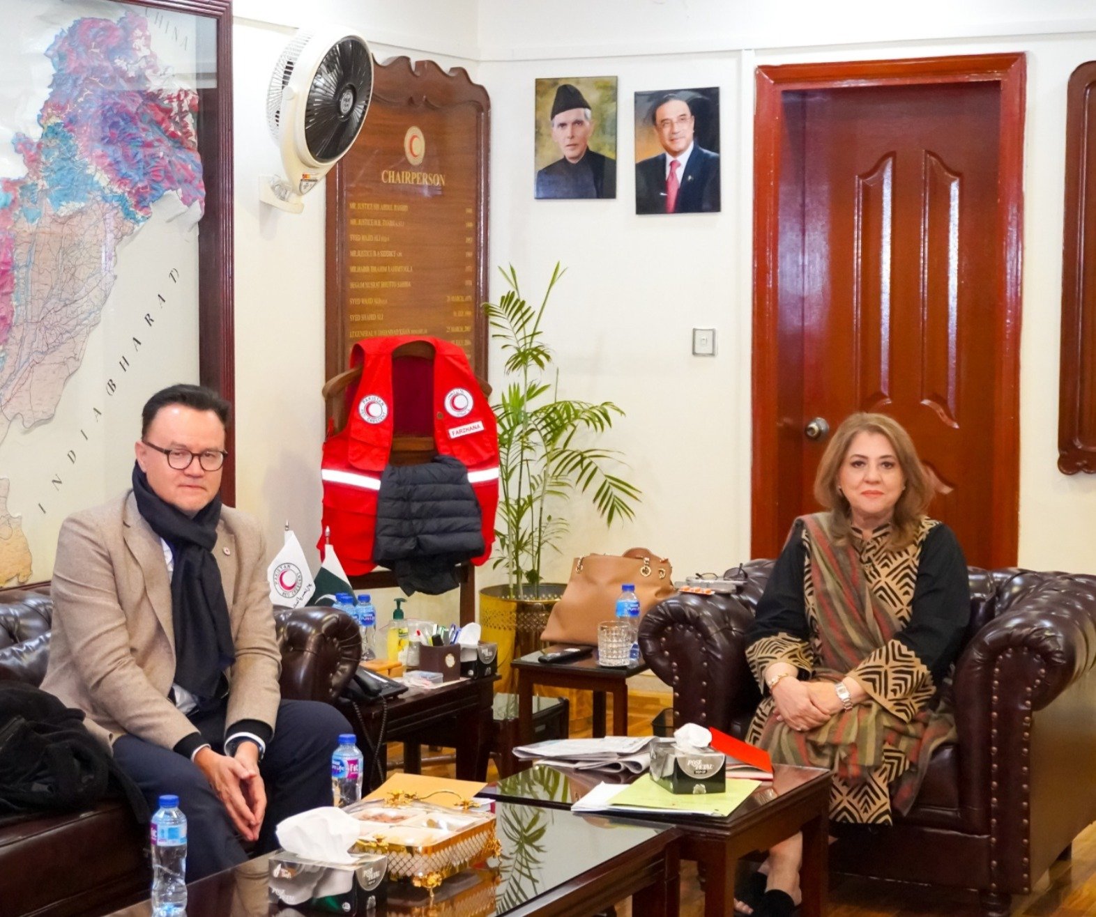 PRCS and ICRC leadership discuss growing humanitarian challenges in Merged Areas