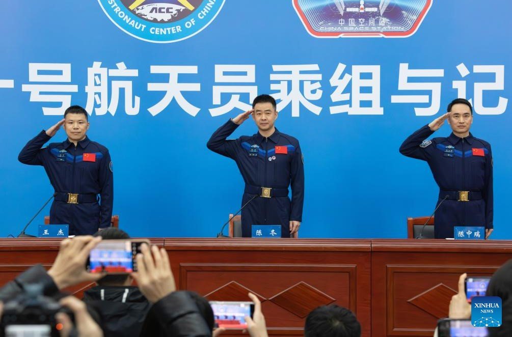 Shenzhou-20 astronauts meet press after safe return to Earth