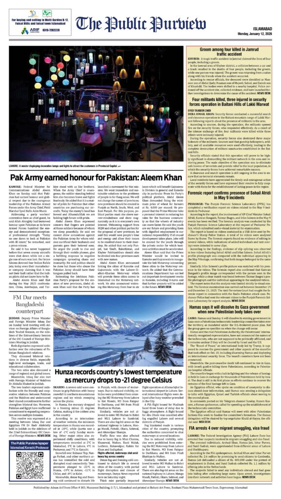 Back 12-01-2026 Islamabad