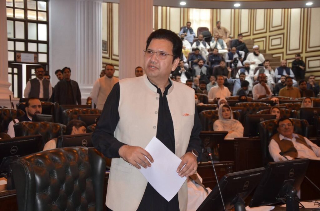 Opposition Leader Challenges PTI to Contest Elections Without Party Leadership Opposition Leader Dr Ibadullah addresses the Khyber Pakhtunkhwa Assembly during a heated session.