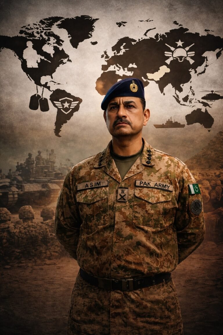 Military personnel parade representing global armed forces as Pakistan ranks seventh in IISS Military Balance 2025.
