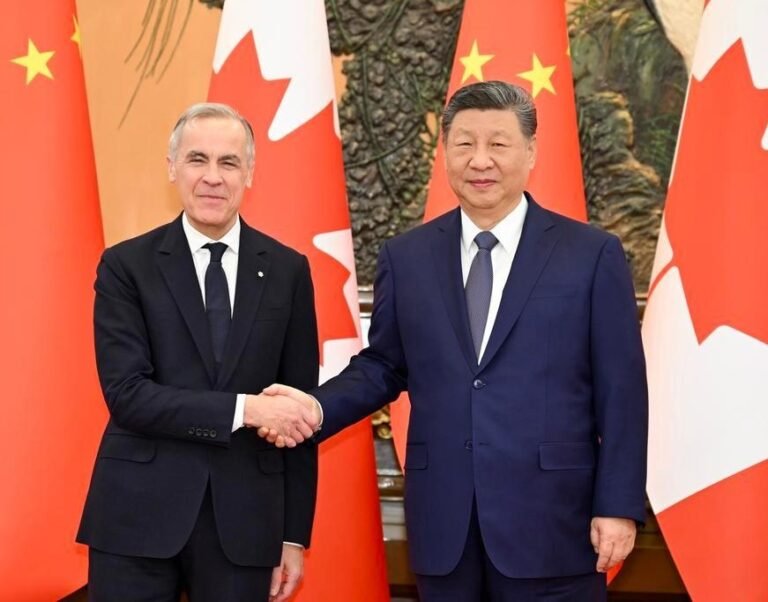 Chinese President Xi Jinping meets Canadian Prime Minister Mark Carney to advance China-Canada strategic partnership.