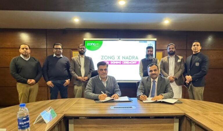 Zong and NADRA partner to advance Pakistan’s digital transformation through biometric verification.