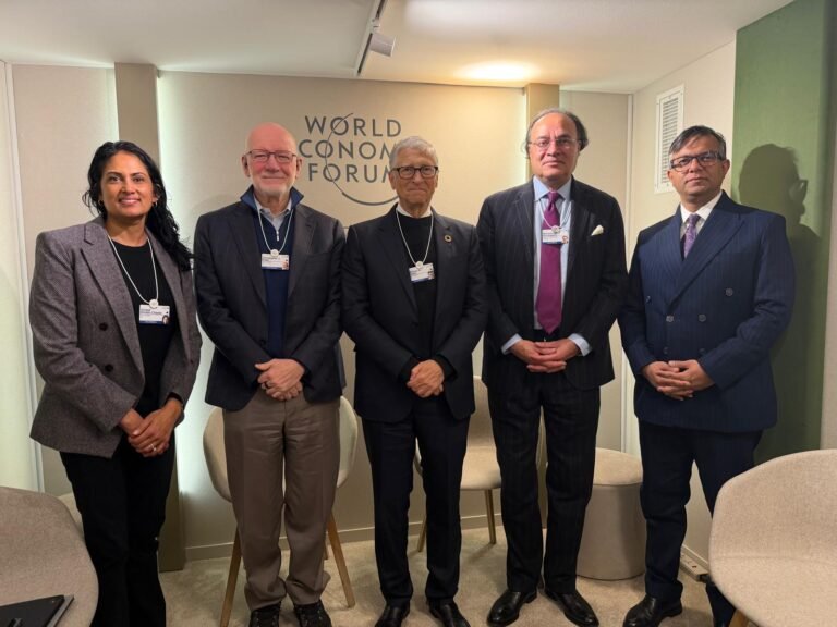 Finance Minister Muhammad Aurangzeb meets Bill Gates during World Economic Forum meeting