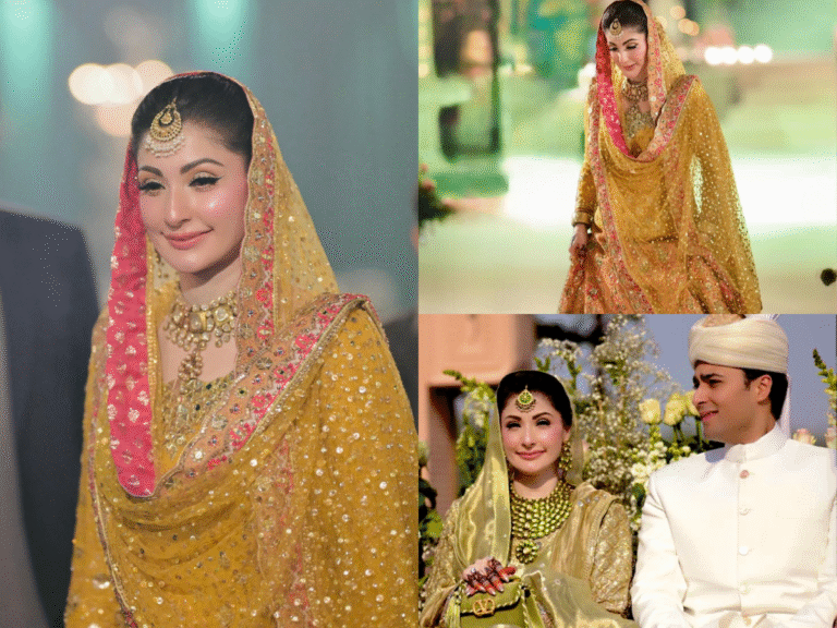 Maryam Nawaz stuns at Junaid Safdar’s wedding in Lahore Maryam Nawaz attending Junaid Safdar’s wedding in Lahore wearing a traditional elegant outfit