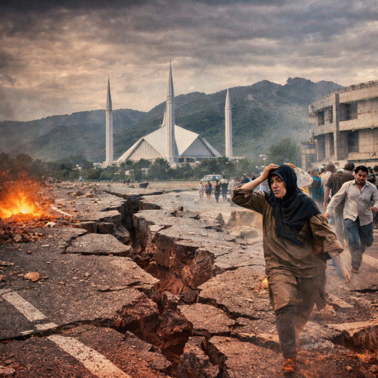 Earthquake jolts twin cities, AJK, and northern regions People rush outdoors after earthquake tremors in Islamabad and Rawalpindi