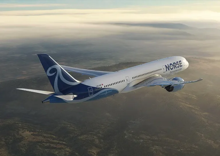 A Norse Atlantic Airways aircraft following approval for direct UK–Pakistan flights to Islamabad.