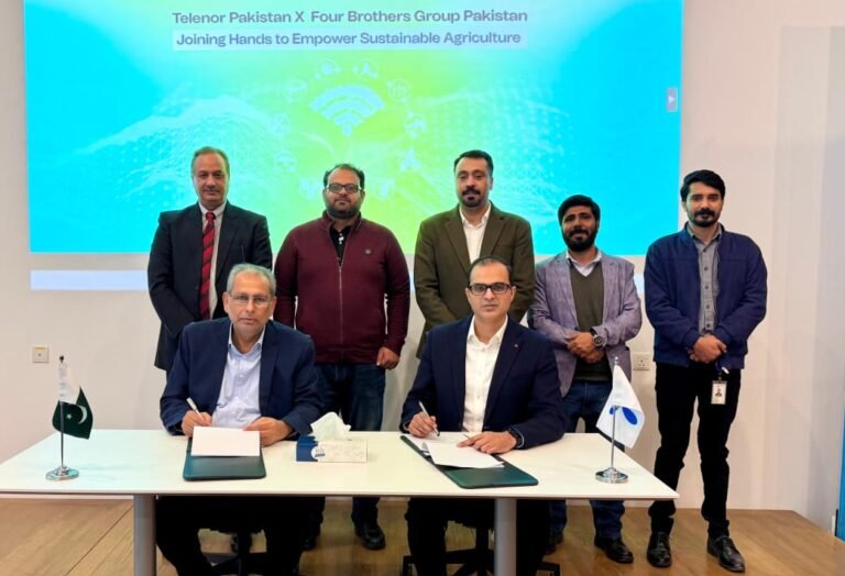 Telenor Pakistan and Four Brothers Group announce a partnership to expand farmers’ access to certified agricultural inputs in Pakistan.