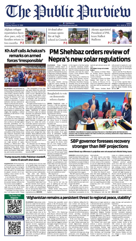 Front 12-02-2026 Karachi