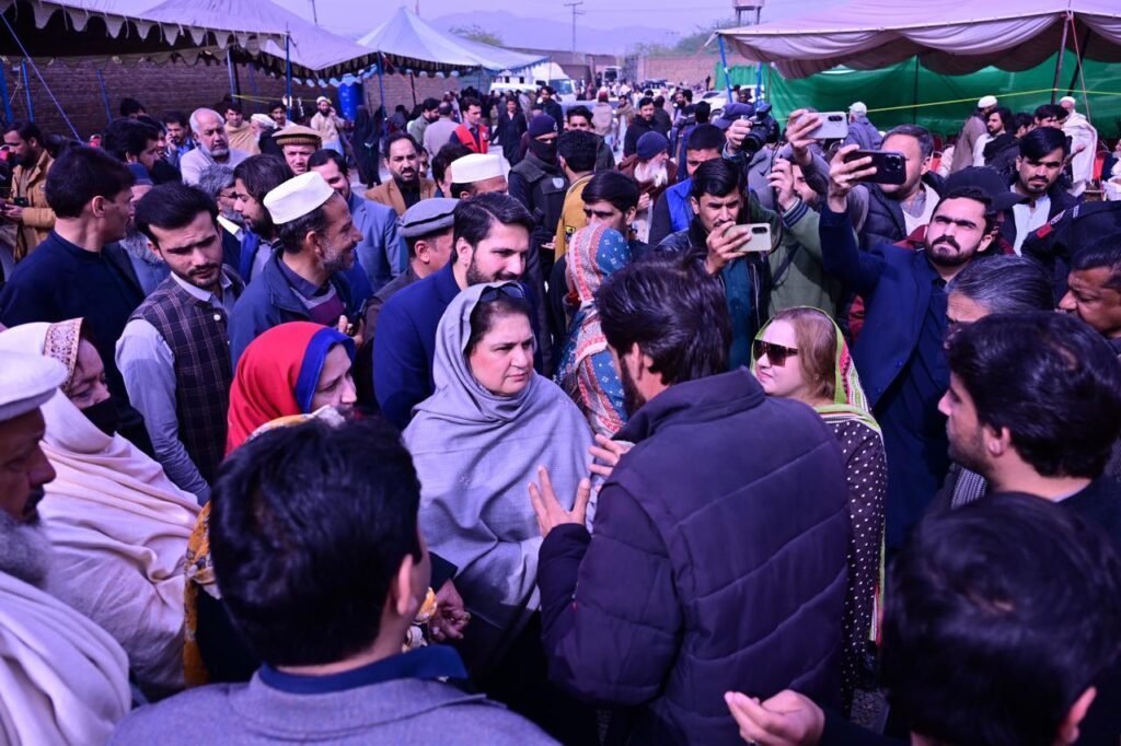 BISP chairperson reviews IDP registration facilities in Bara, Khyber