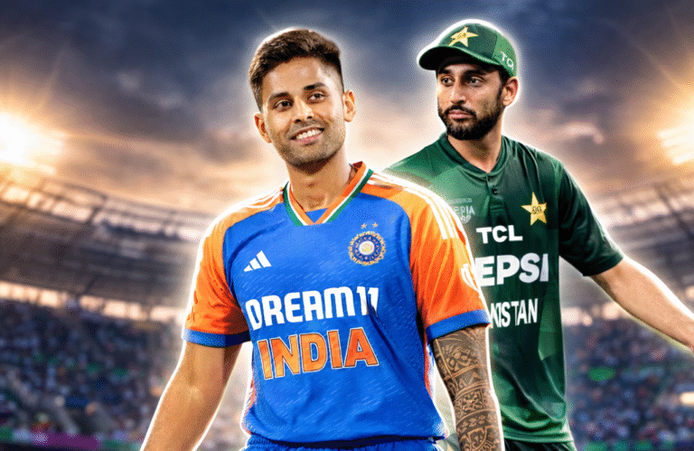 India and Pakistan cricket fans gather outside R Premadasa Stadium in Colombo ahead of T20 World Cup match.