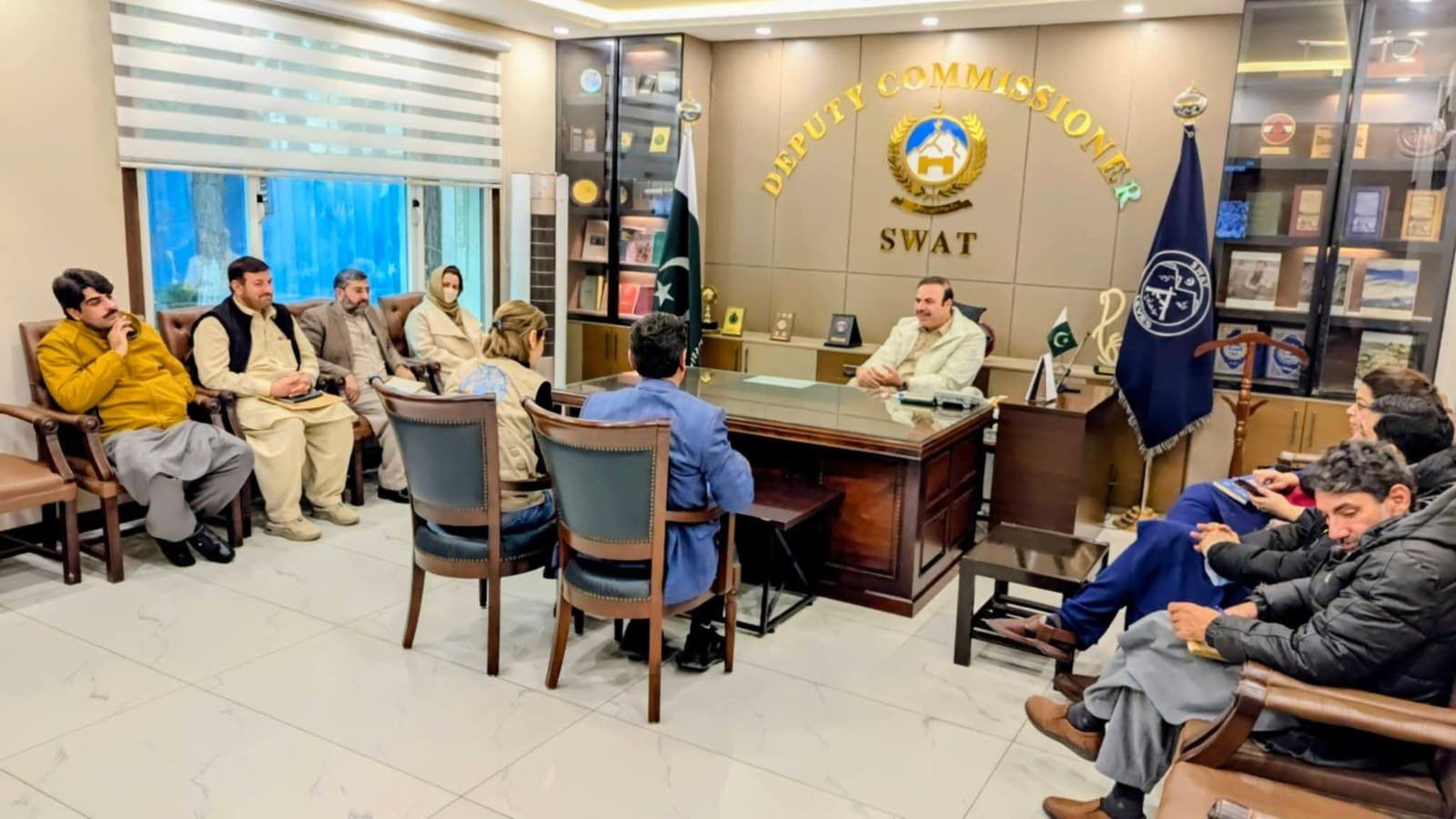 FAO delegation meets deputy commissioner Swat to review agriculture and livestock situation