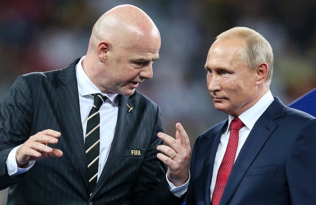 FIFA boss Infantino ‘infantile’ for supporting lifting the ban on Russia FIFA president Gianni Infantino speaks as Ukraine criticises comments on lifting Russia’s football ban.