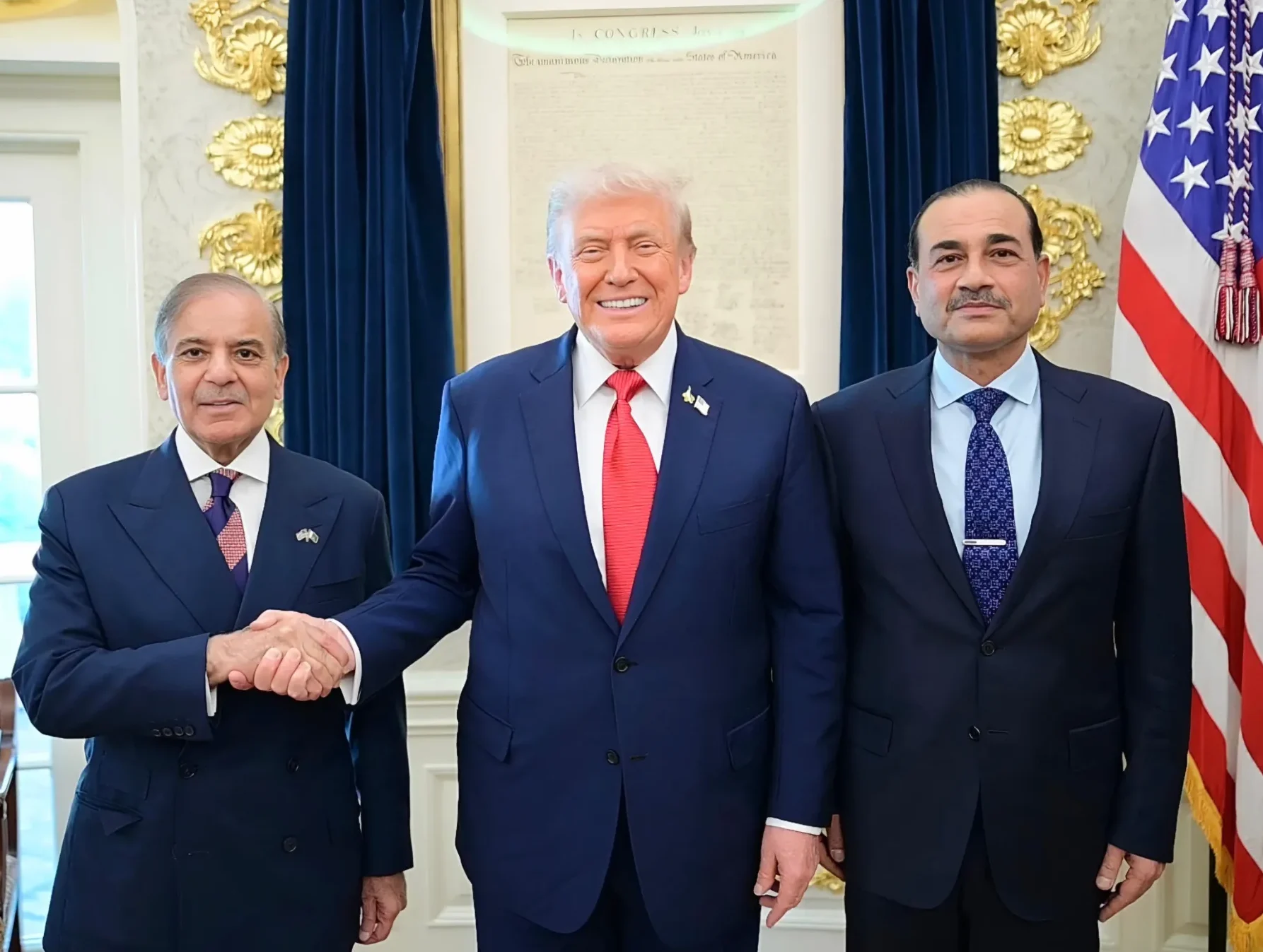 Trump praises Shehbaz Sharif, Asim Munir at first Board of Peace meeting, announces $10B US pledge